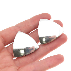 Georg Jensen 925S Sterling Vintage Denmark Clip On Earrings #203B (missing clip)