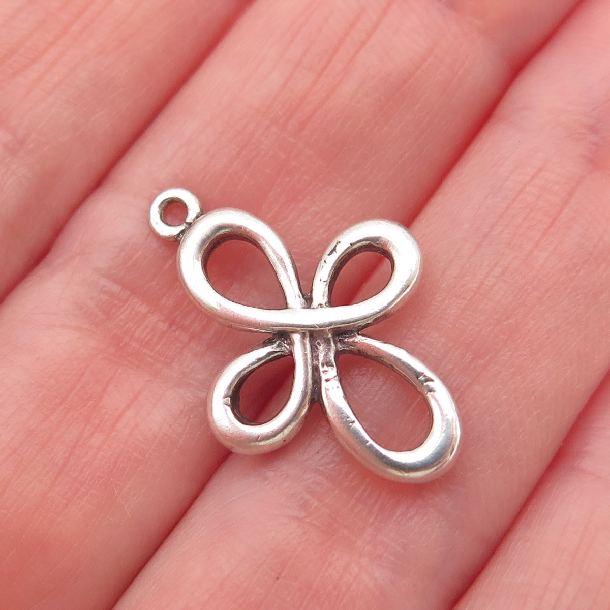 925 Sterling Silver Vintage Cross Ornate Mini Charm Pendant