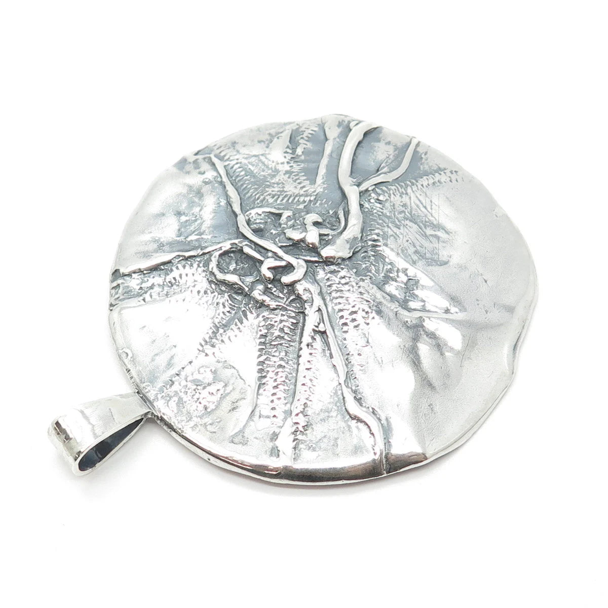 925 Sterling Silver Vintage Modernist Pendant