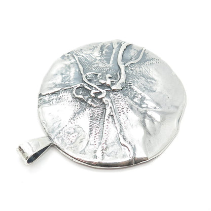925 Sterling Silver Vintage Modernist Pendant