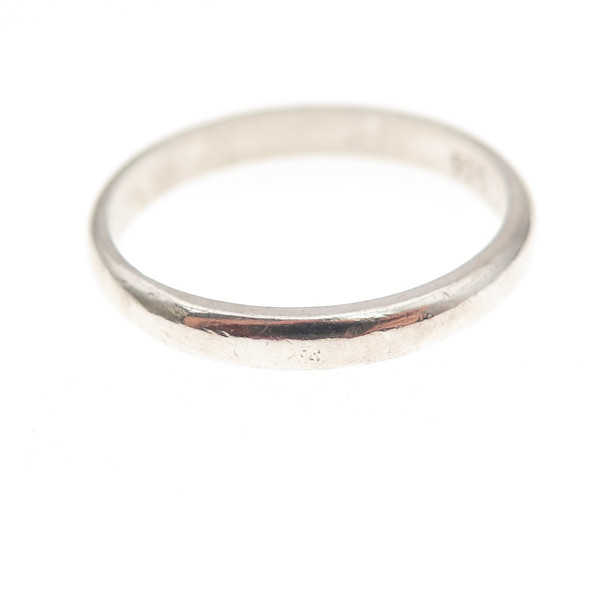 925 Sterling Silver Vintage Classic Wedding Band Ring Size 9