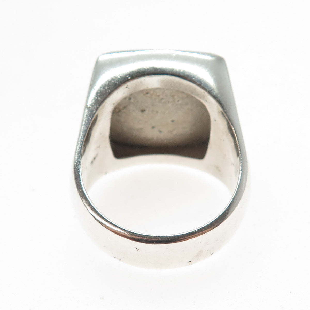 925 Sterling Silver Vintage Enamel Thin Blue Line Louisiana Ring Size 14.5