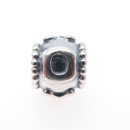 PANDORA 925 Sterling Silver & Gold Swarovski Crystal Mom Slide Bead Charm