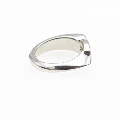 GUESS 925 Sterling Silver Hook Ring Size 7