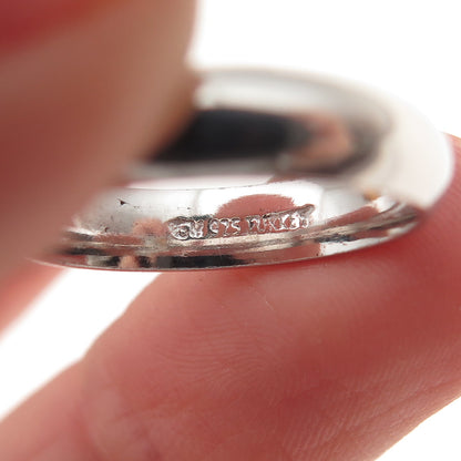 925 Sterling Silver Vintage Classic Wedding Band Ring Size 6.25
