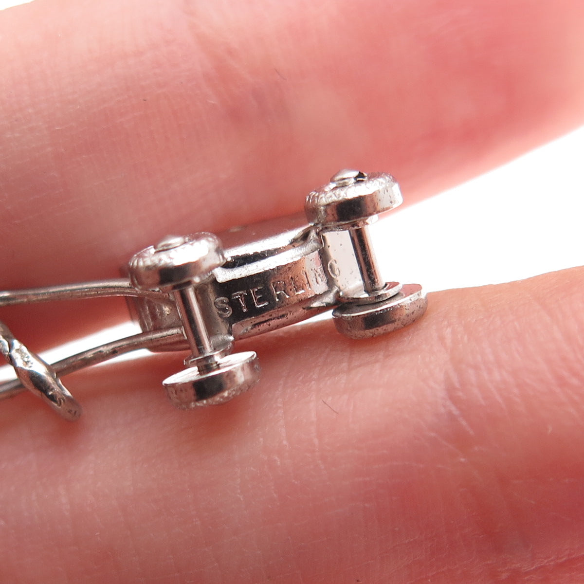 925 Sterling Silver Antique Art Deco Baby Stroller Minimalist 3D Charm Pendant
