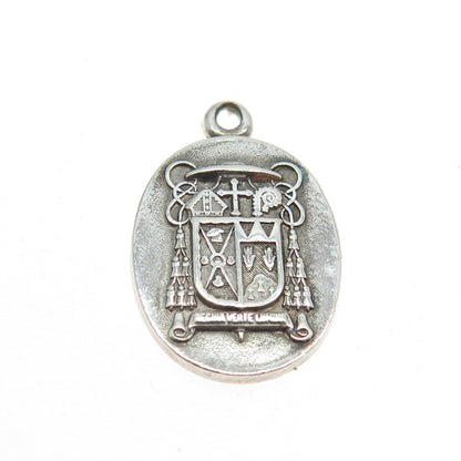 DIEGES & CLUST 925 Sterling Silver Antique Art Deco Bishop Kellenberg Pendant