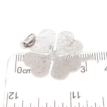 JewelArt 925 Sterling Silver Vintage Clover Good Luck Charm Pendant