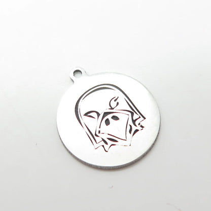 925 Sterling Silver USA Two In Town Pigeon Bird Charm Pendant