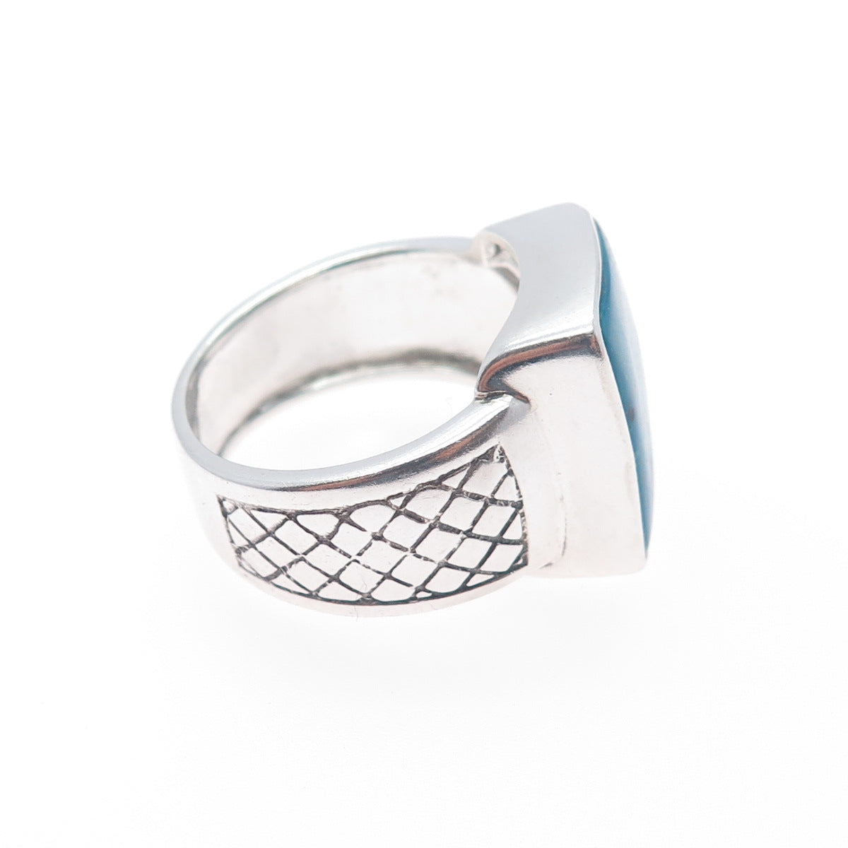 PHLD PlayHardLookDope 925 Sterling Silver Real Turquoise Ring Size 11.5