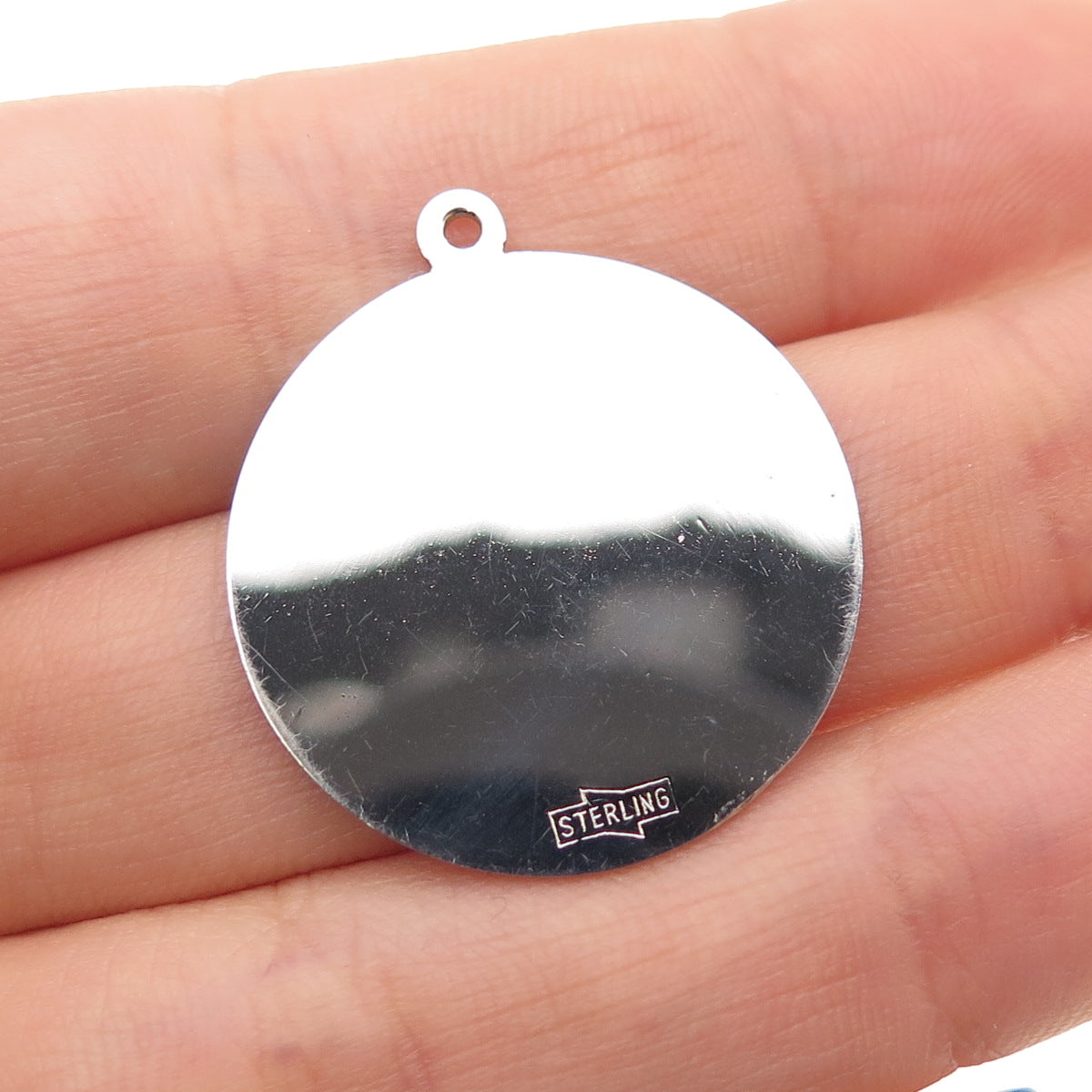 925 Sterling Silver Vintage Virgo Zodiac Sign Charm Pendant