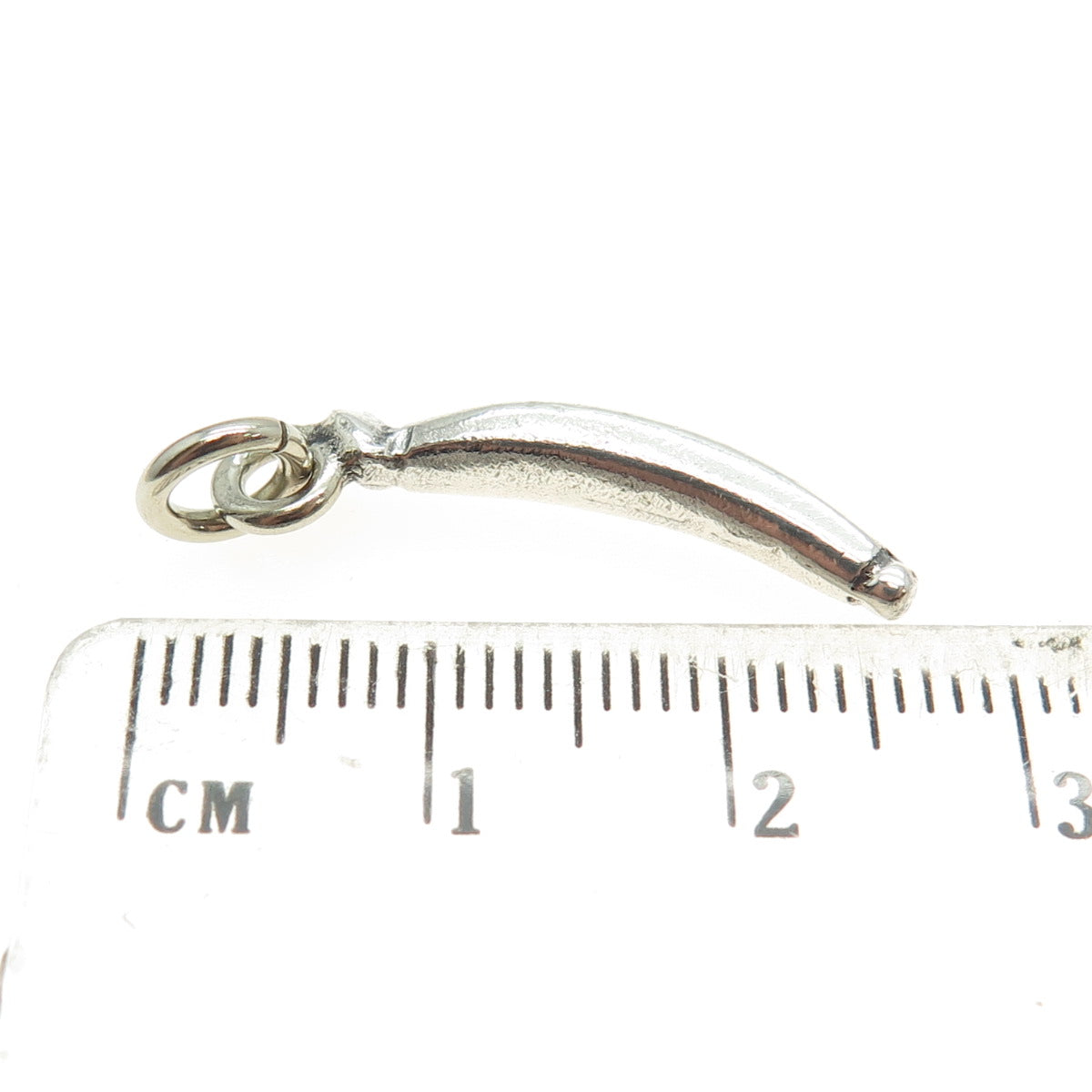 925 Sterling Silver Vintage Banana Minimalist Charm Pendant