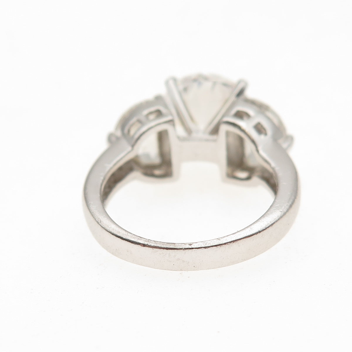 925 Sterling Silver Multi-Cut C Z Engagement Ring Size 5