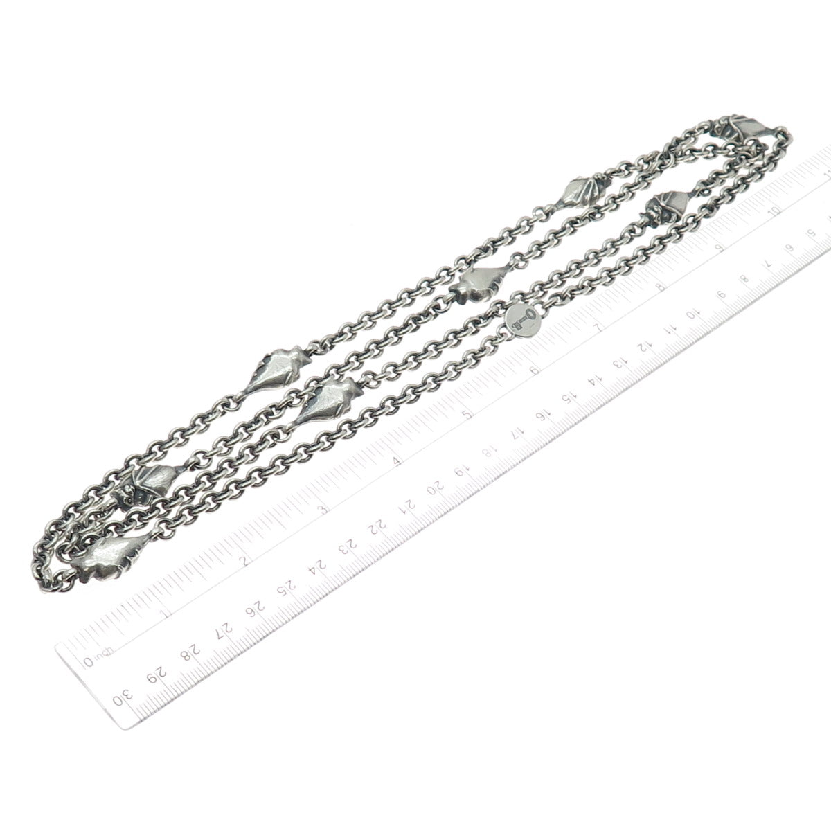 Theo Fennell 925 Sterling Silver Vintage London Bat Oxidized Chain Necklace 40"