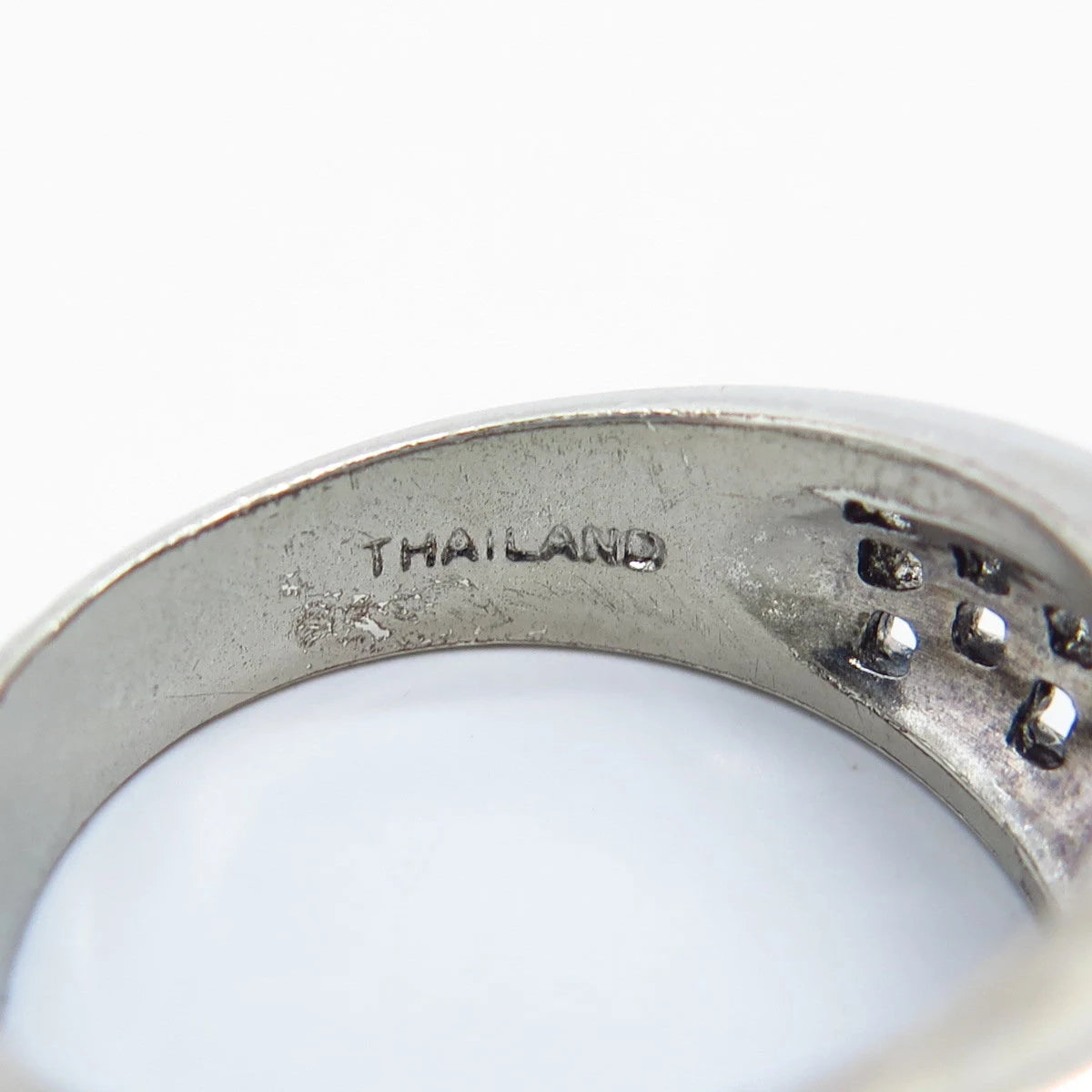 925 Sterling Silver Vintage Wicker Ring Size 9.5