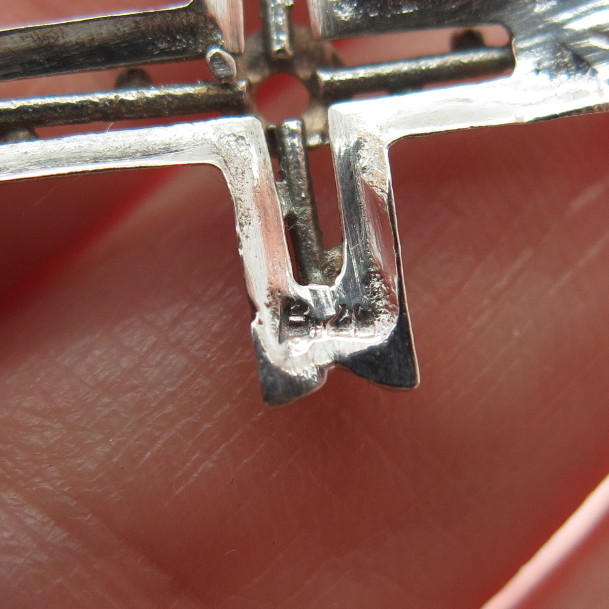 925 Sterling Silver Vintage Cross Religious Charm Pendant