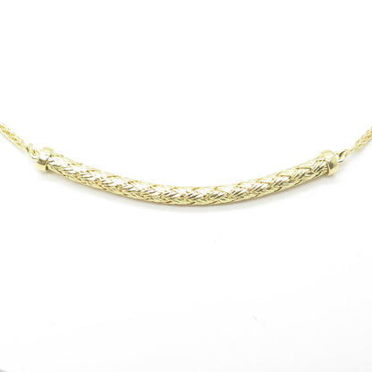 HAN 925 Sterling Silver Gold Plated C Z Bar Bolo Adjustable Bracelet 7-10"