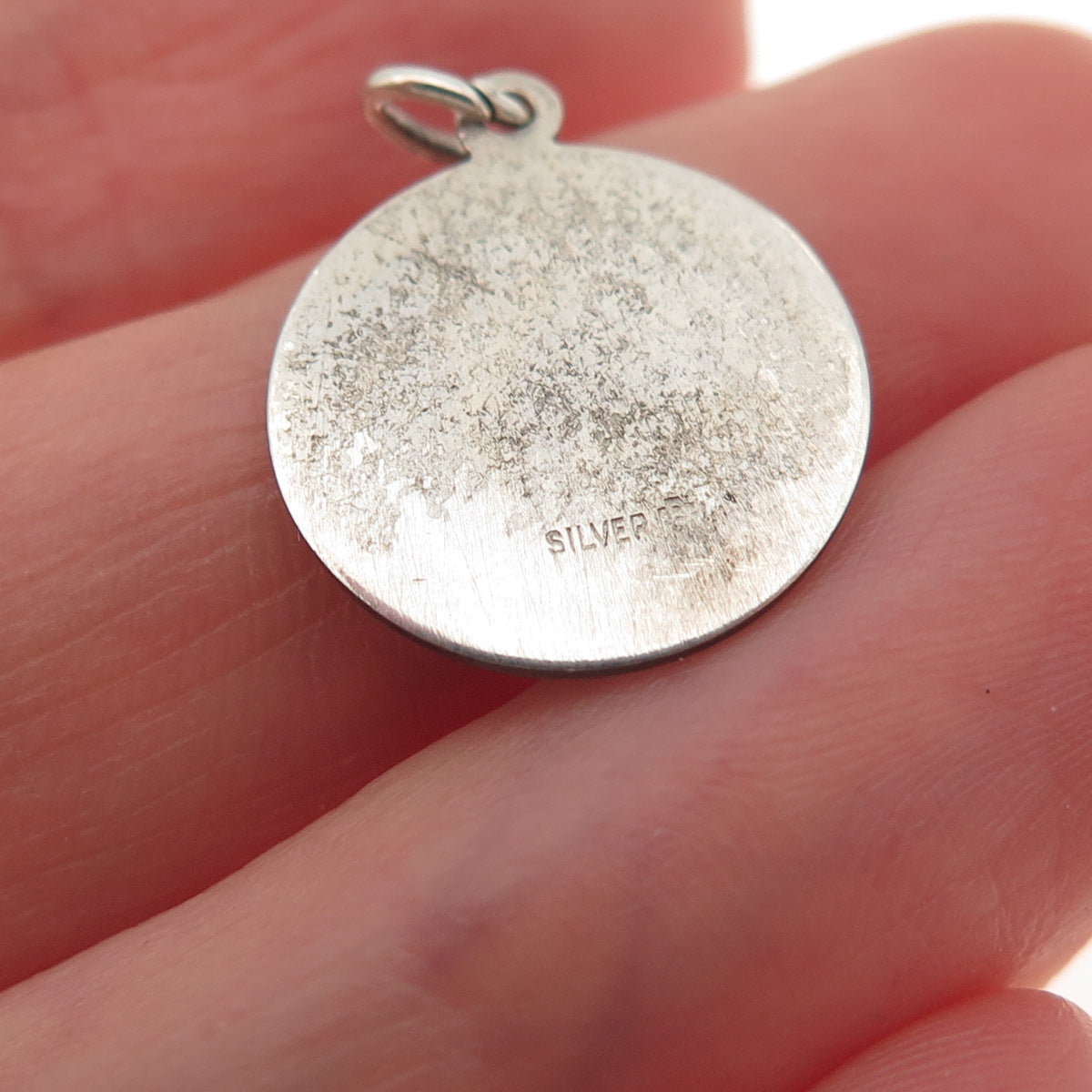 925 Sterling Silver Vintage First Holy Communion Mini Charm Pendant