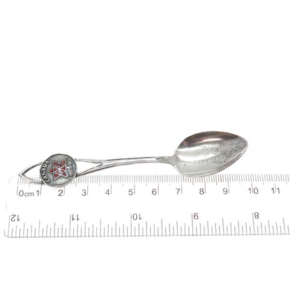 BREADNER CO. 925 Sterling Silver Vintage Enamel Canada 1867 - 1967 Coffee Spoon