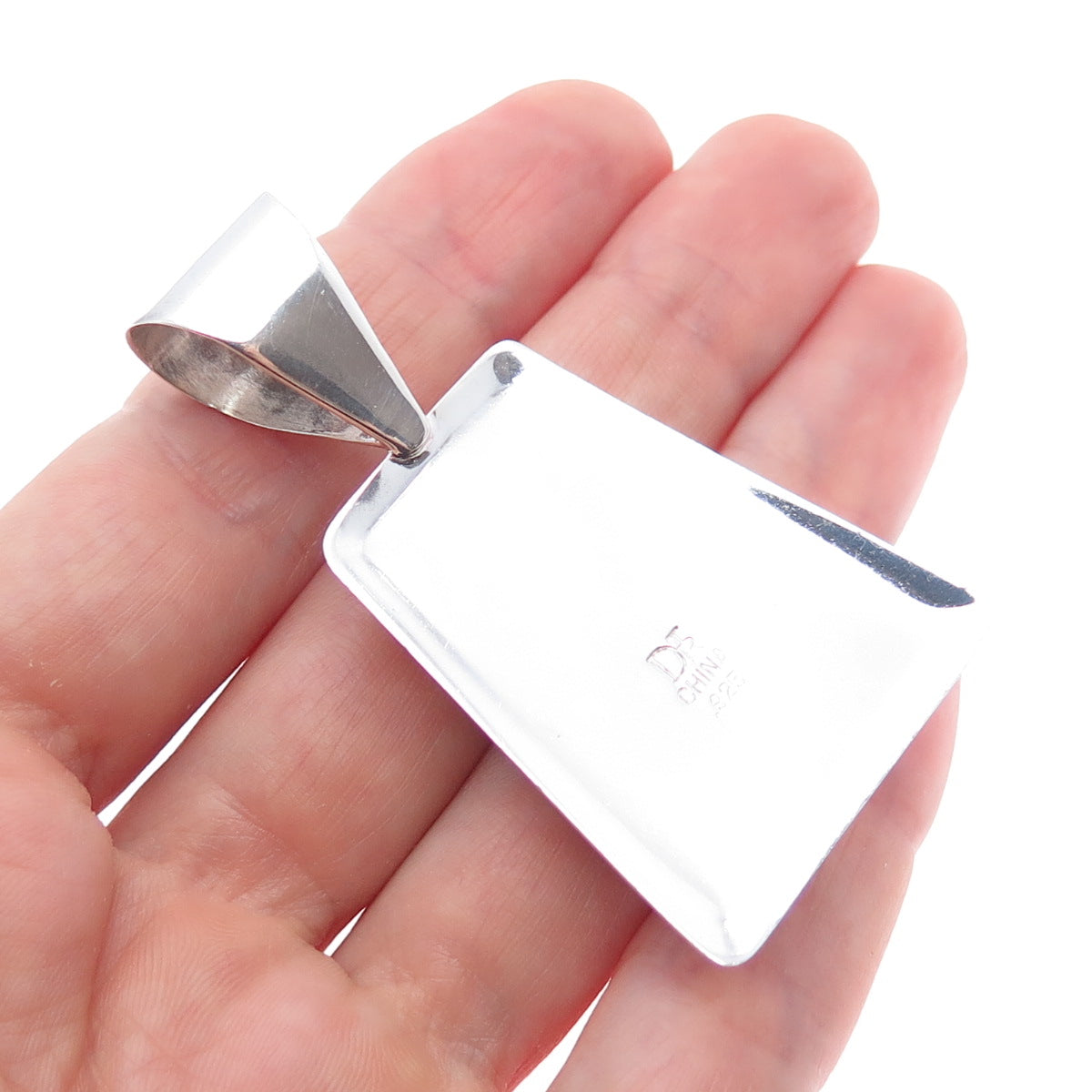 JAY KING DESERT ROSE 925 Sterling Silver Vintage Real Ruby Zoisite Charm Pendant