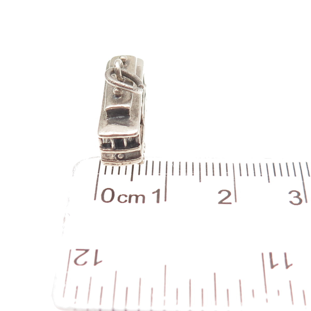 DANECRAFT 925 Sterling Silver Vintage San Francisco Cable Car 3D Mini Pendant