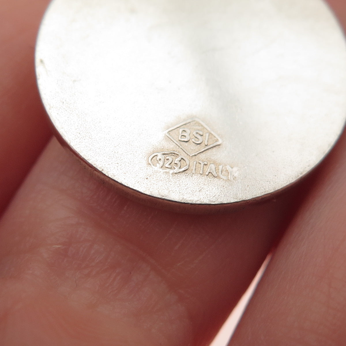 925 Sterling Silver Vintage Italy St. Joseph Religious Medal Charm Pendant