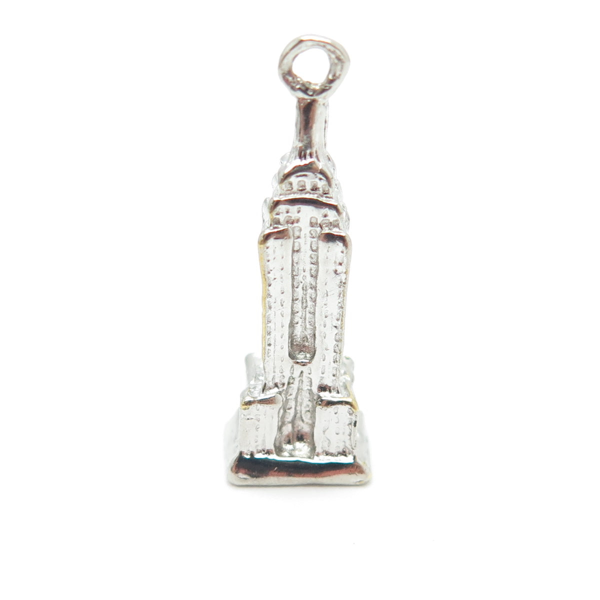 925 Sterling Silver Vintage Empire State Building 3D Pendant