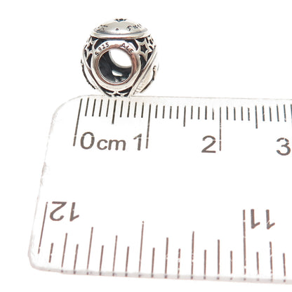 Pandora 925 Sterling Silver Taurus Zodiac Sign Slide Bead Charm