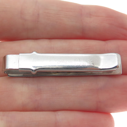 ANSON 925 Sterling Silver Antique Textured Tie Clip