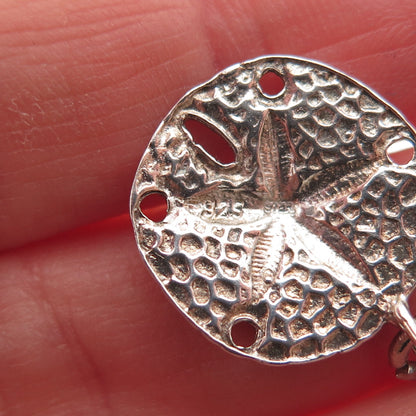 925 Sterling Silver Vintage Sand Dollar Mini Charm Pendant