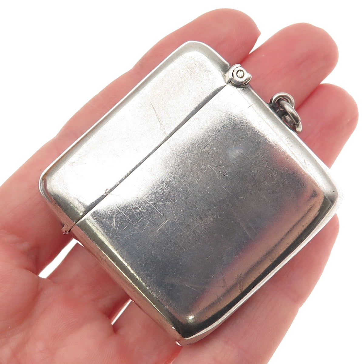 James Deakin & Sons Sterling Antique 1907 Chester HP Monogram Vesta Match Case
