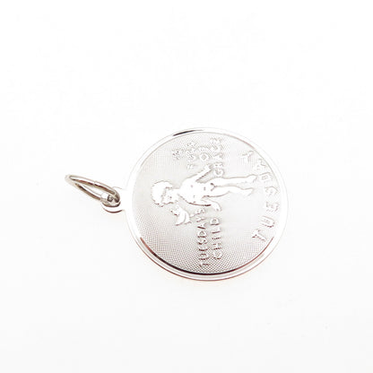 JAY POSON 925 Sterling Silver Vintage Tuesday's Child Charm Pendant
