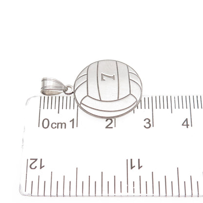 925 Sterling Silver Vintage Volleyball Number 7 Bridget Charm Pendant