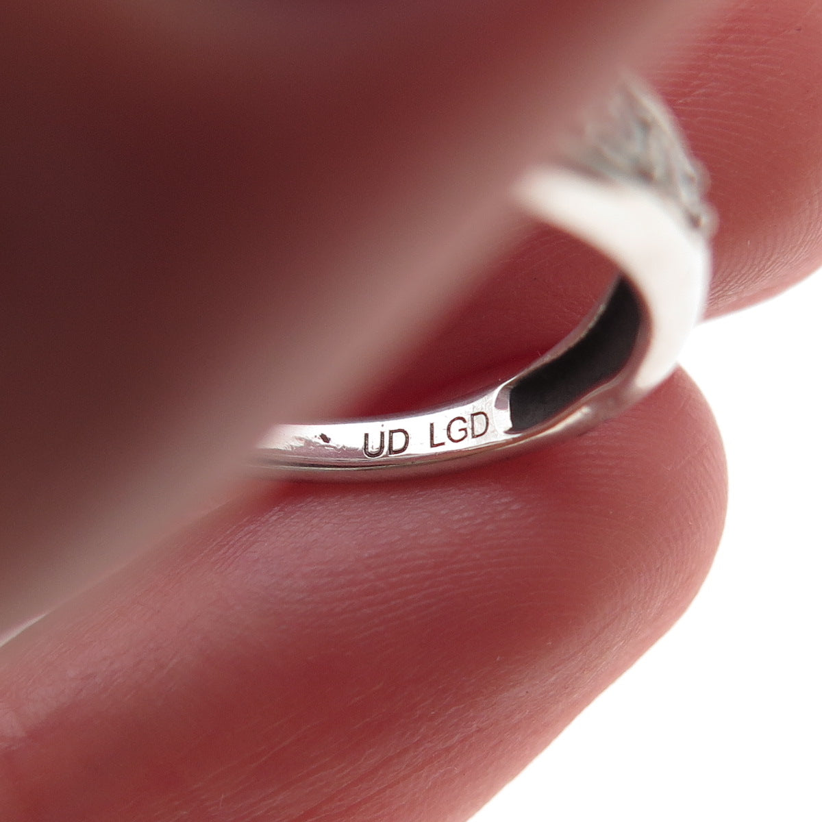 925 Sterling Silver Real Round-Cut Diamond Half Eternity Band Ring Size 6.5