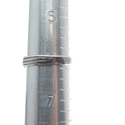 CELLINI 925 Sterling Silver Vintage Crisscross Oxidized Ring Size 6.25