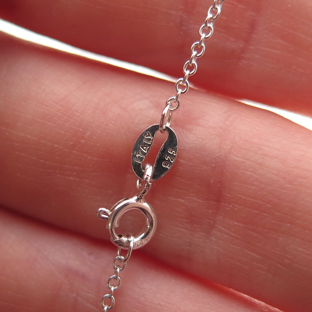 925 Sterling Silver Round-Cut C Z Circle of Life Cable Chain Necklace 18"