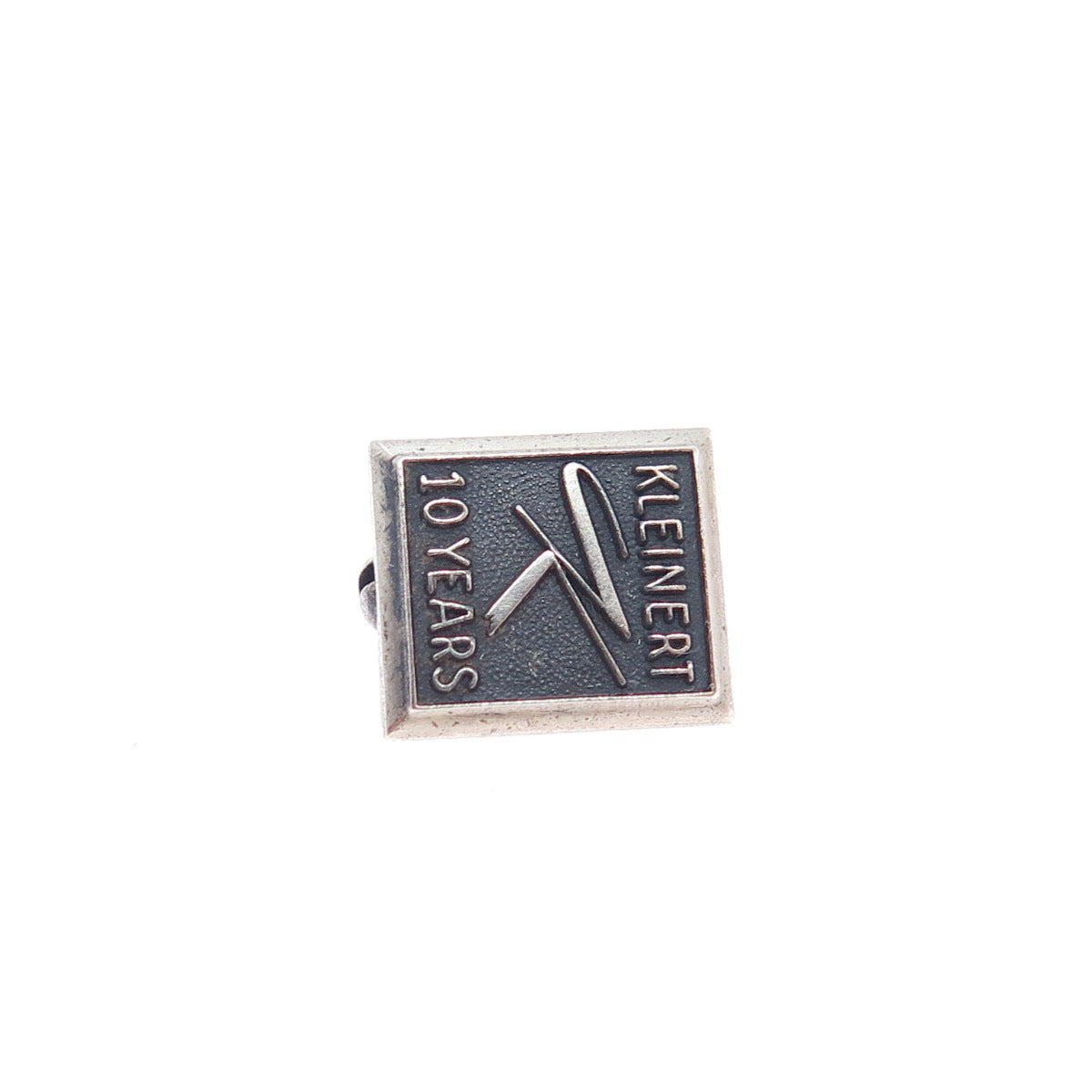 MAC NY 925 Sterling Silver Vintage Kleinert 10 Years Oxidized Mini Pin Brooch