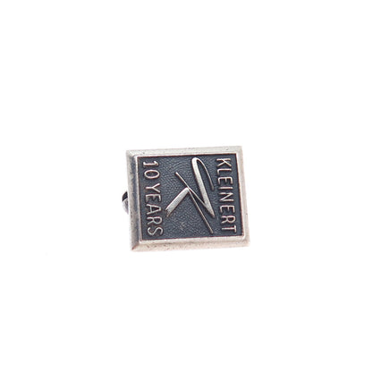 MAC NY 925 Sterling Silver Vintage Kleinert 10 Years Oxidized Mini Pin Brooch