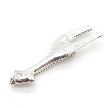 925 Sterling Silver Vintage Giraffe Pin Brooch