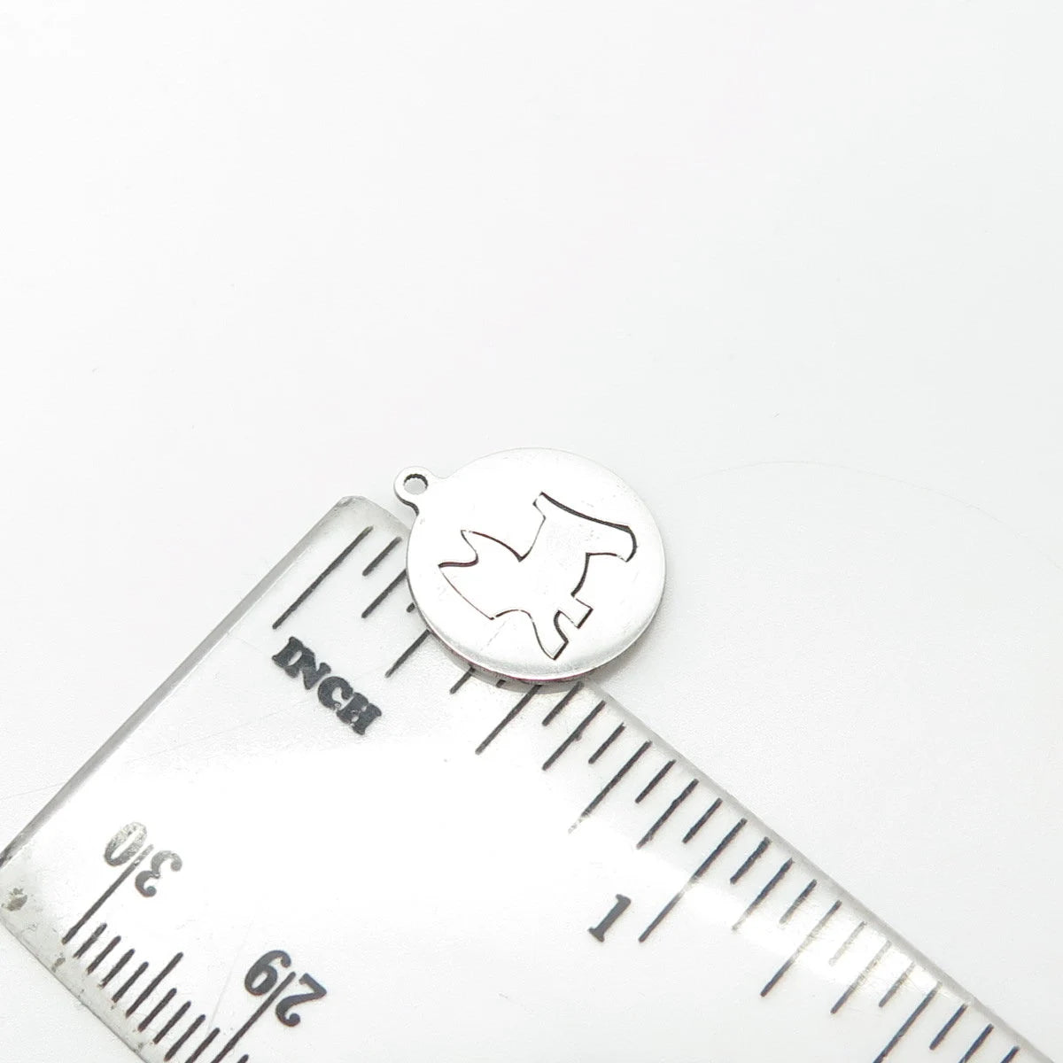 925 Sterling Silver USA Two In Town Dog / Puppy Charm Pendant