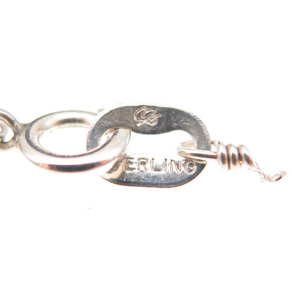 Carolyn Pollack Old Pawn 925 Sterling Vintage Necklace Ends & Spring Ring Lock