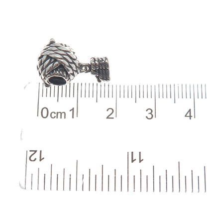 CHAMILIA 925 Sterling Silver Needle & Yarn Dangle Bead Charm