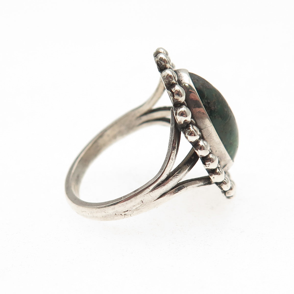 Old Pawn Sterling Silver Vintage Southwestern Royston Turquoise Ring Size 5.75