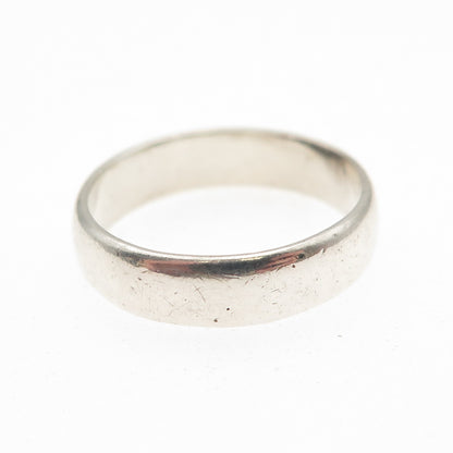 Bell Trading Post 925 Sterling Silver Vintage Classic Wedding Band Ring Size 6