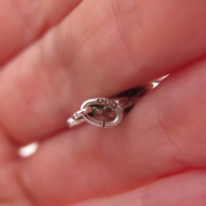 800 Silver Antique Art Deco The Little Prince Oxidized Charm Pendant
