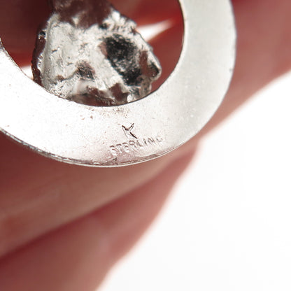 925 Sterling Silver Vintage Rhinestone To My Bridesmaid Charm Pendant