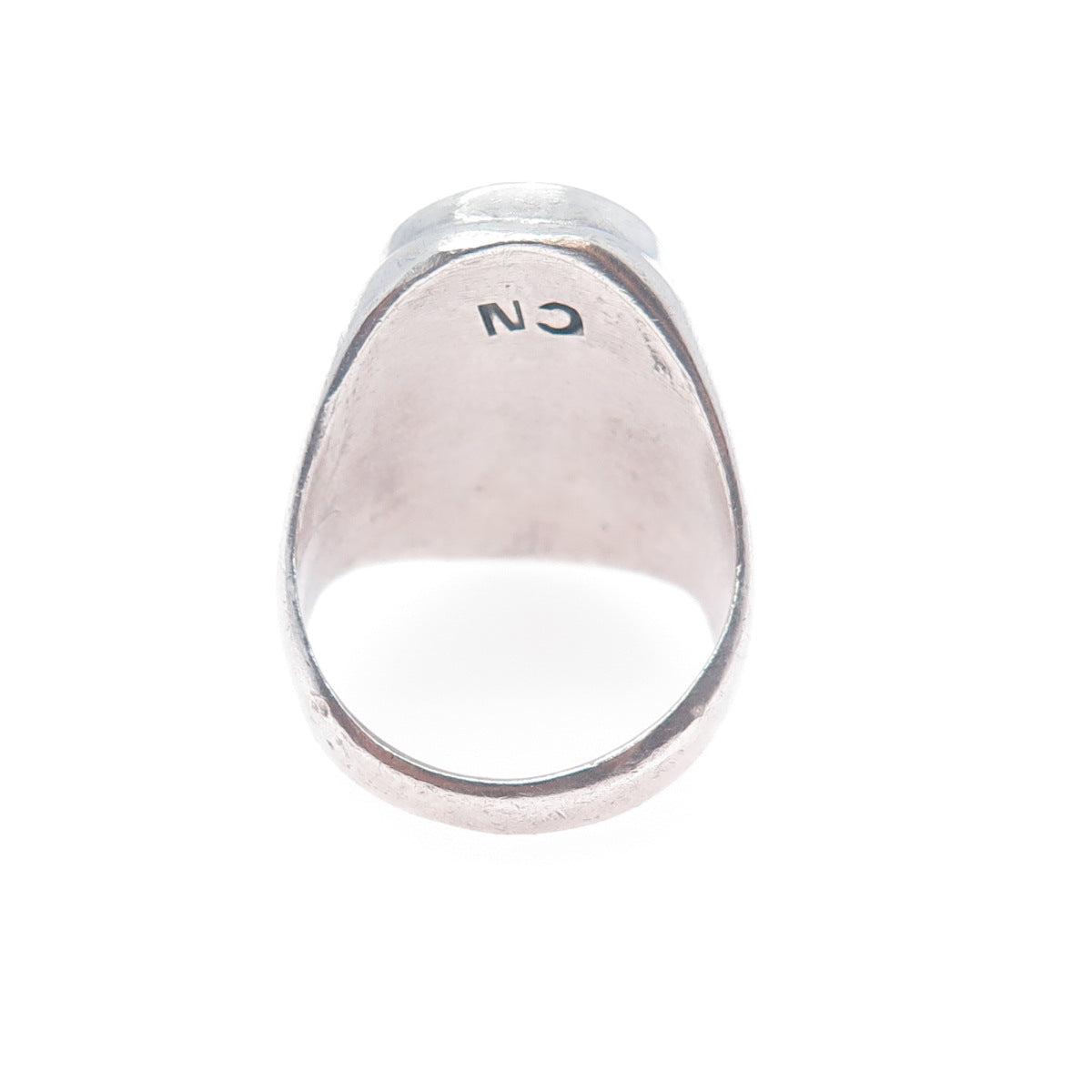 CLEM NALWOOD NAVAJO Old Pawn Sterling Silver Southwestern Turquoise Ring Size 11