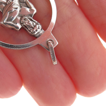 Anson 925 Sterling Silver Vintage Germany Aquarius Zodiac Sign Charm Pendant