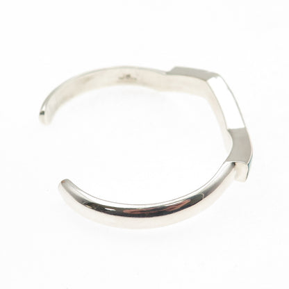 Sibert Janita Kallestewa Zuni Old Pawn Sterling Multi-Gem Adjustable Bracelet 6"
