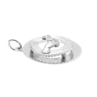 MARK MERCY 925 Sterling Silver Vintage Friendship Charm Pendant